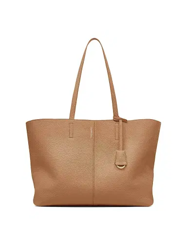 MAISON de SABRÉ Women's Leather Snap Soft Tote Bag - Sandstone Lily | Thumbnail 1