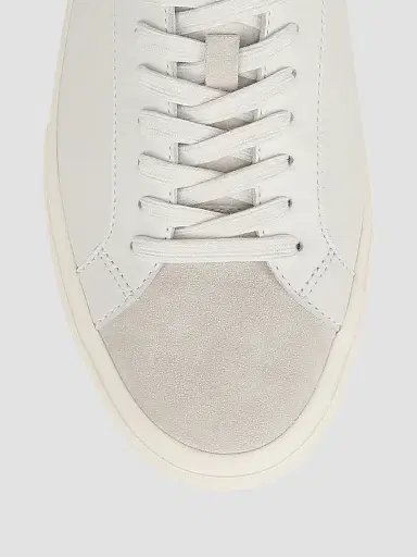 Vince Men's Fulton Leather Oxford Sneakers - White Leather - Size 9 | Thumbnail 5 Vince Men's Fulton Leather Oxford Sneakers - White Leather - Size 9 | Thumbnail 5
