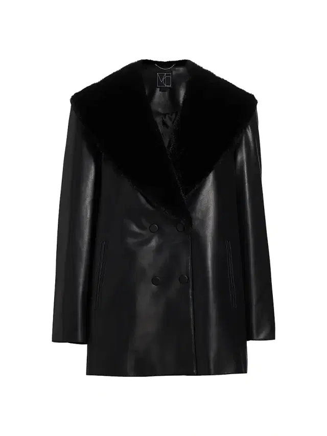 Mercer Collective Women's Faux Fur Faux Leather Jacket - Black