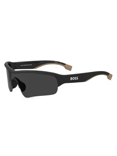 BOSS Men's 99MM Shield Sunglasses - Black Grey | Thumbnail 1