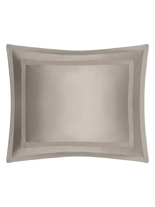 Home Treasures Lustro Silk Euro Sham - Cool Gray European