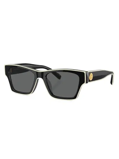 Tory Burch Women's 53MM Rectangular Sunglasses - Black Grey | Thumbnail 1 Tory Burch Women's 53MM Rectangular Sunglasses - Black Grey | Thumbnail 1