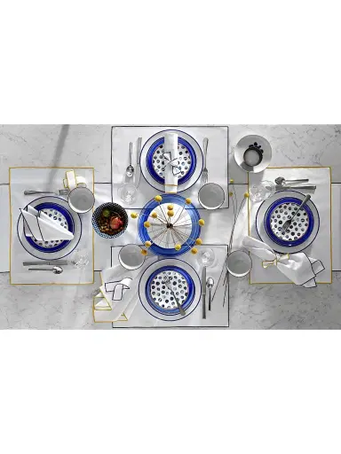 Home Treasures Arlo Dinner Napkins 6-Piece Set - Midnight | Thumbnail 2 Home Treasures Arlo Dinner Napkins 6-Piece Set - Midnight | Thumbnail 2