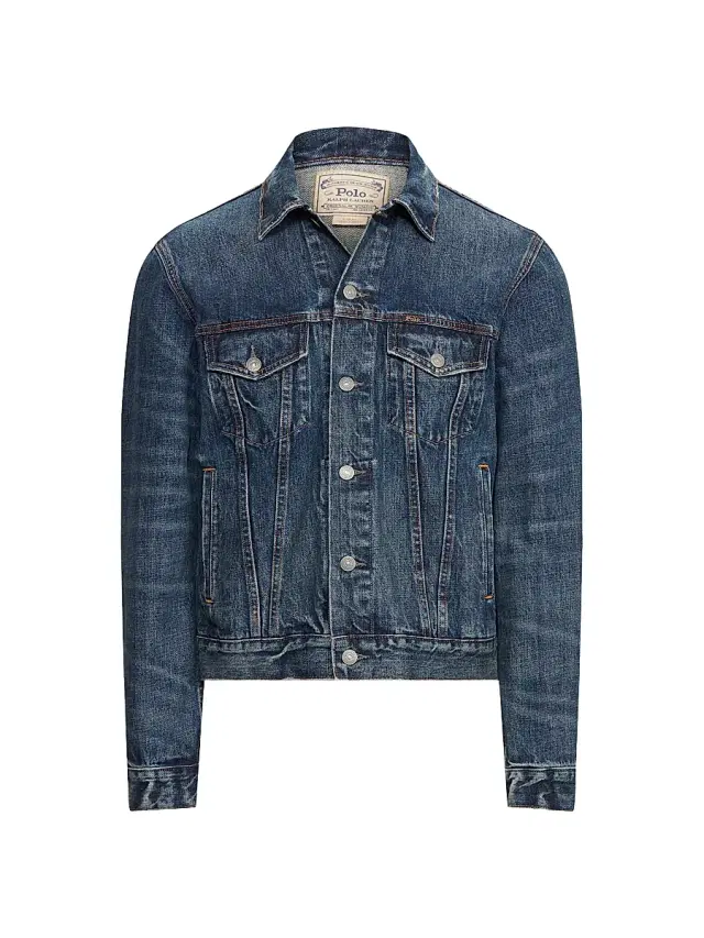 Polo Ralph Lauren Men's Faded Denim Trucker Jacket - Blue