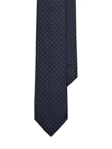 Ralph Lauren Purple Label Men's Dot Silk Tie | Thumbnail 1 Ralph Lauren Purple Label Men's Dot Silk Tie | Thumbnail 1