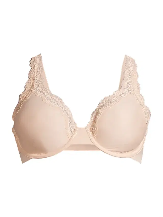 Women's Softly Styled Lace-Trim Underwire Bra - Rose Dust