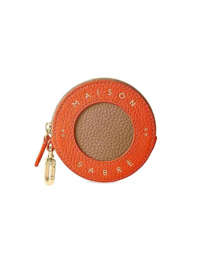 Maison de Sabre Women's Leather Coin Purse - Sandstone Manhattan