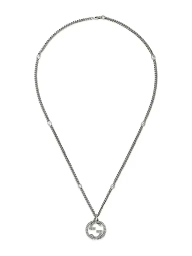 Gucci Sterling Silver Interlocking G Necklace - Silver | Thumbnail 1 Gucci Sterling Silver Interlocking G Necklace - Silver | Thumbnail 1