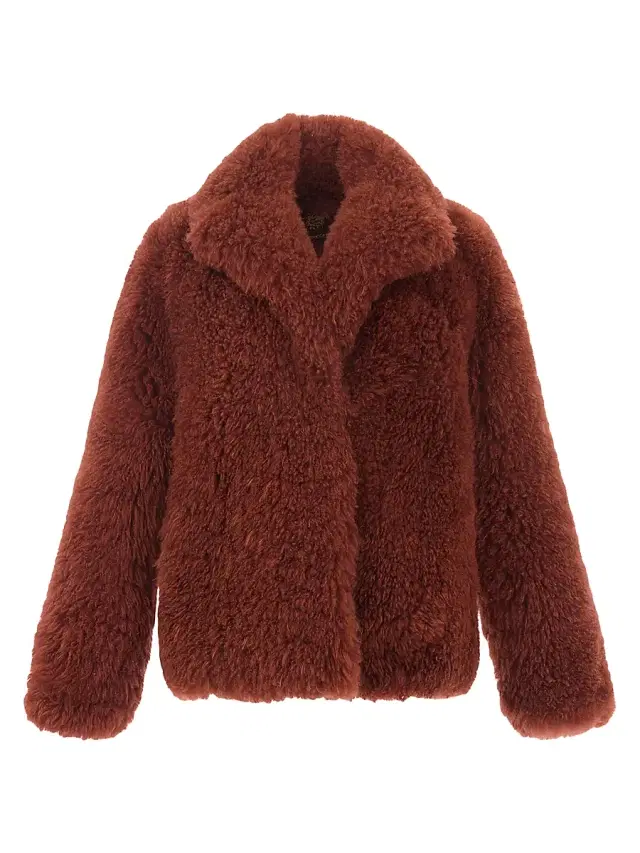 Gorski Women's Cashmere Goat Jacket - Caramel