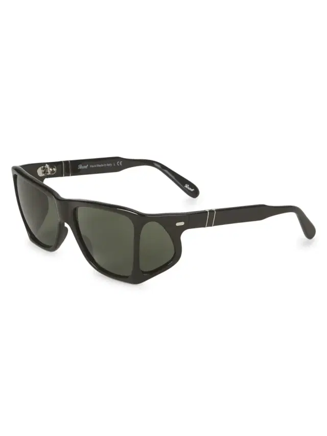 Men's 57MM Square Sunglasses - Black