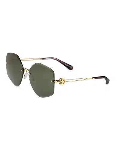 Tory Burch Women's 58MM Geometric Sunglasses - Green Gold | Thumbnail 1