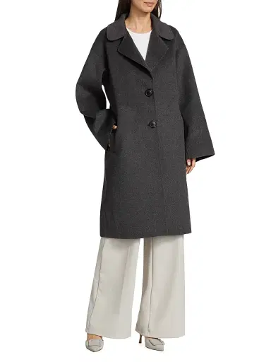 Mercer Collective Women's Kelly Long Wool Cocoon Coat | Thumbnail 2 Mercer Collective Women's Kelly Long Wool Cocoon Coat | Thumbnail 2