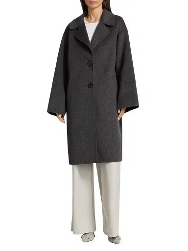 Mercer Collective Women's Kelly Long Wool Cocoon Coat | Thumbnail 3 Mercer Collective Women's Kelly Long Wool Cocoon Coat | Thumbnail 3