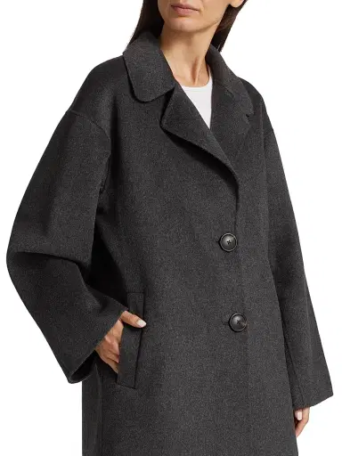 Mercer Collective Women's Kelly Long Wool Cocoon Coat | Thumbnail 6 Mercer Collective Women's Kelly Long Wool Cocoon Coat | Thumbnail 6
