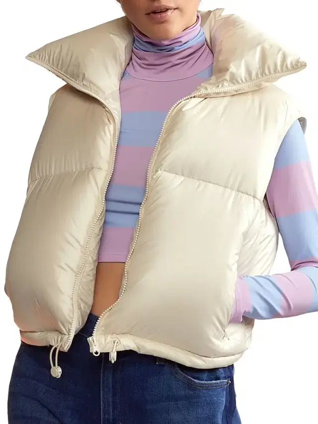 Cynthia Rowley Women's Nylon Puffer Vest - White
