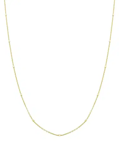 Oradina Women's 14K Yellow Solid Gold Grace Chain Necklace - Yellow Gold | Thumbnail 1