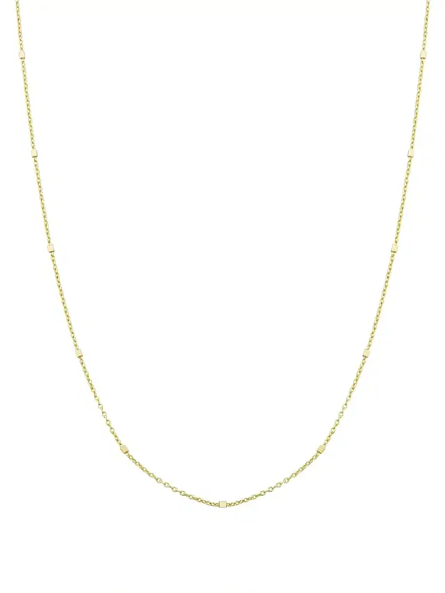 Women's 14K Yellow Solid Gold Grace Chain Necklace - Yellow Gold