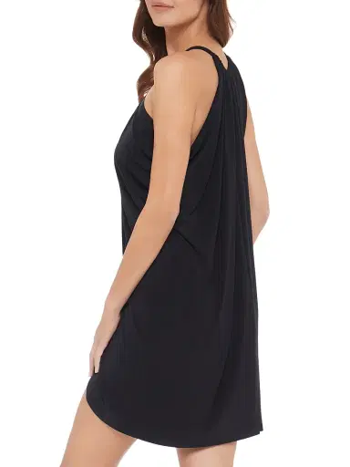 Magicsuit Women's Jersey Halter Minidress - Black - Size Large | Thumbnail 3
