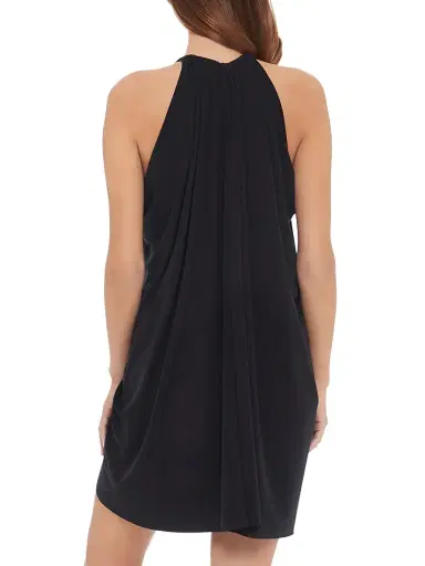 Magicsuit Women's Jersey Halter Minidress - Black - Size Large | Thumbnail 4