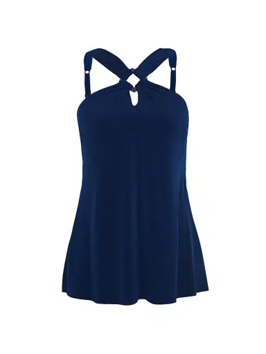 Magicsuit Women's Beverly Square-Cut Swimdress - Navy - Size 12 | Thumbnail 1