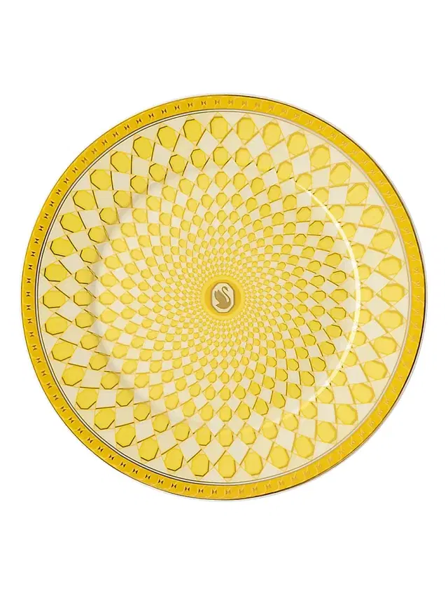 Swarovski x  Signum Bread & Butter Plate - Yellow