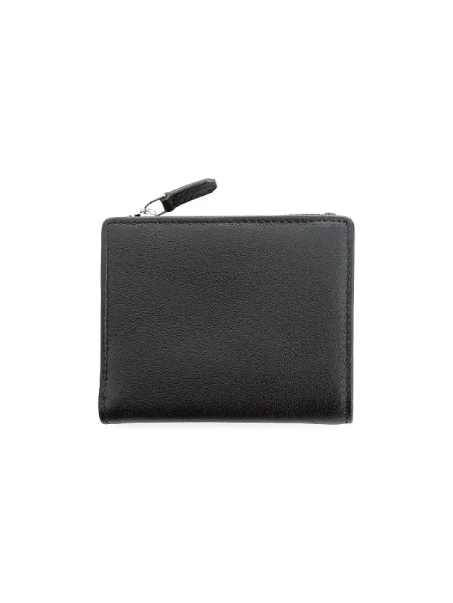 Royce New York Women's  Compact Leather Wallet - Black
