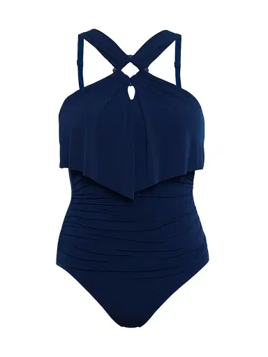 Magicsuit Women's Liza Square-Cut One-Piece Swimsuit - Navy - Size 16 | Thumbnail 1 Magicsuit Women's Liza Square-Cut One-Piece Swimsuit - Navy - Size 16 | Thumbnail 1