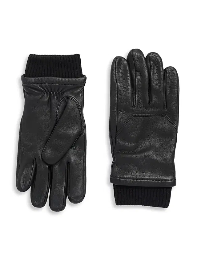 Canada Goose Men's Workman Leather Gloves - Black