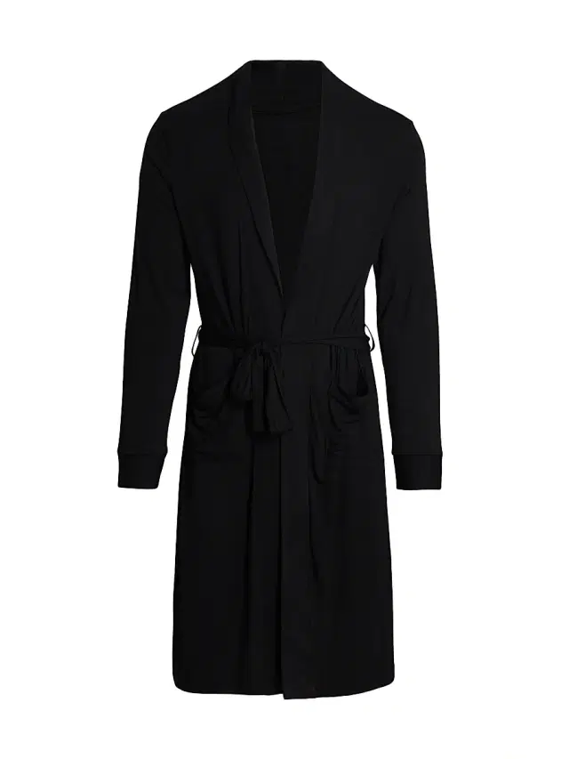 Men's COLLECTION Modal-Blend Robe - Moonless Night