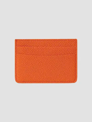 MAISON de SABRÉ Women's Leather Card Holder - Manhattan Orange | Thumbnail 2