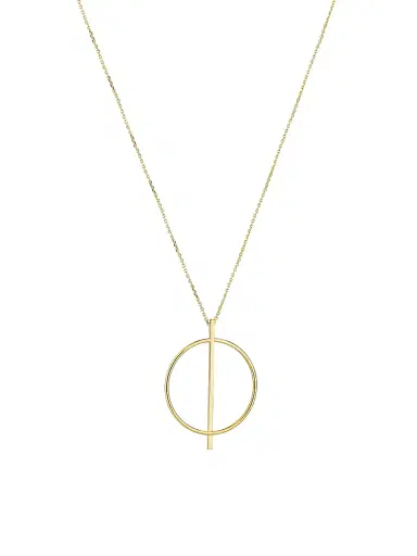 Oradina Women's 14K Yellow Gold Gallery Pendant Necklace - Yellow Gold | Thumbnail 1