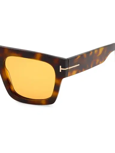 TOM FORD Men's Fausto 53MM Square Sunglasses - White | Thumbnail 3