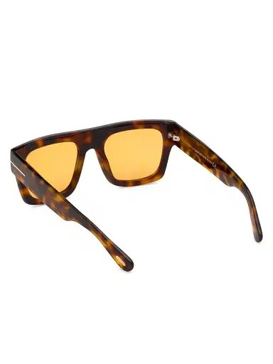 TOM FORD Men's Fausto 53MM Square Sunglasses - White | Thumbnail 5