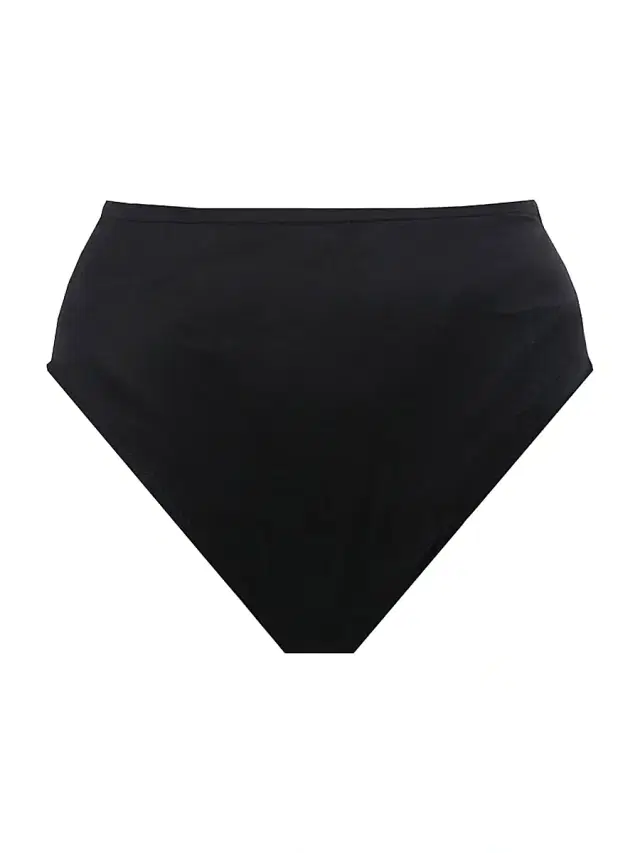 Miraclesuit Swim Women's Solid Basic High-Waist Bikini Bottom - Black