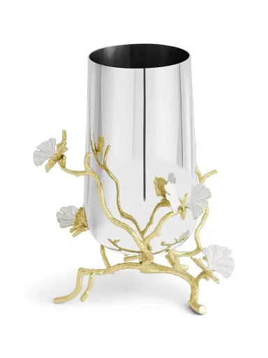 Michael Aram Butterfly Ginkgo Gold Vase - Gold - Size Large | Thumbnail 2