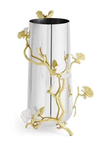 Michael Aram Butterfly Ginkgo Gold Vase - Gold - Size Large | Thumbnail 4