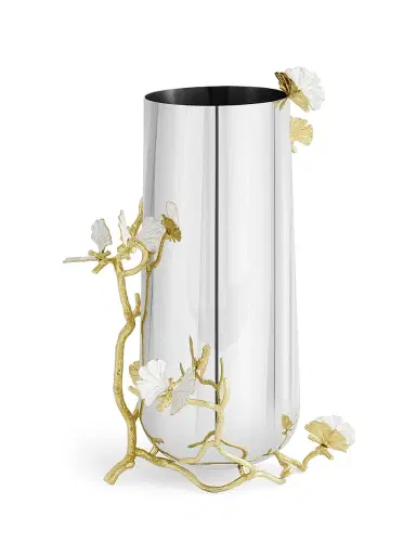 Michael Aram Butterfly Ginkgo Gold Vase - Gold - Size Large | Thumbnail 5