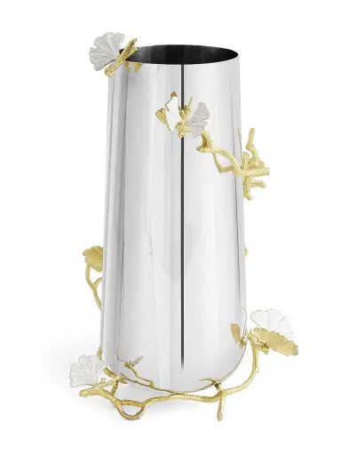 Michael Aram Butterfly Ginkgo Gold Vase - Gold - Size Large | Thumbnail 6
