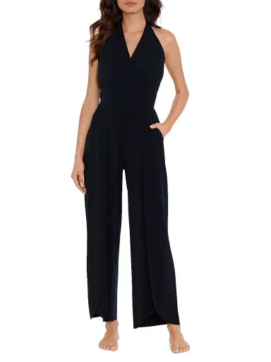 Magicsuit Women's Halter Cover-Up Jumpsuit - Black - Size Large | Thumbnail 2 Magicsuit Women's Halter Cover-Up Jumpsuit - Black - Size Large | Thumbnail 2