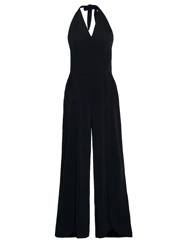 Magicsuit Women's Halter Cover-Up Jumpsuit - Black