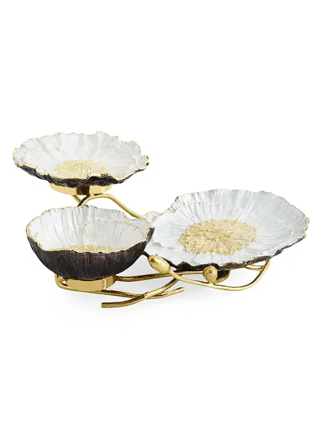 Michael Aram Anemone 3-Tier Server