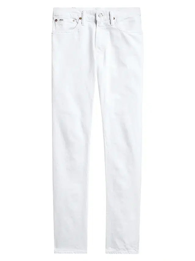 Polo Ralph Lauren Men's Varick Slim Straight Jeans - White