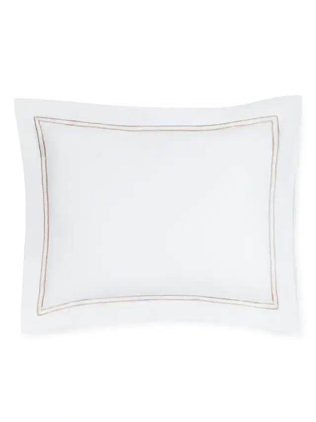 Grande Hotel Boudoir Sham - White Taupe Boudoir