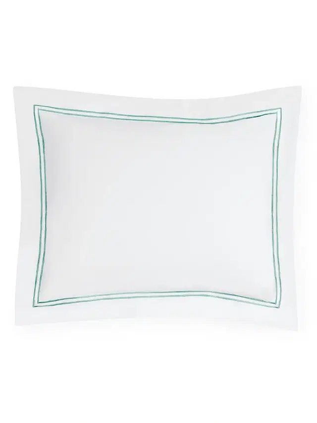 Grande Hotel Continental Sham - White Aqua European