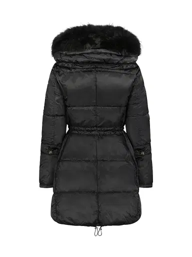 Gorski Women's Apres-Ski Jacket with Toscana Tuxedo - Black - Size Large | Thumbnail 2