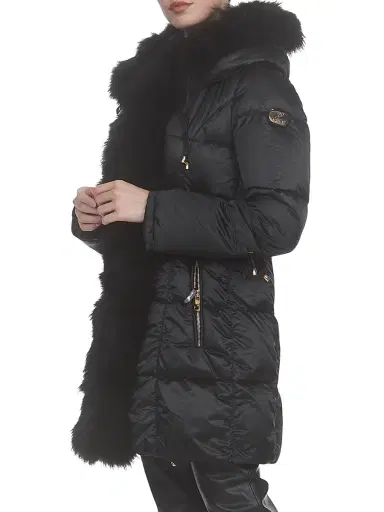 Gorski Women's Apres-Ski Jacket with Toscana Tuxedo - Black - Size Large | Thumbnail 4