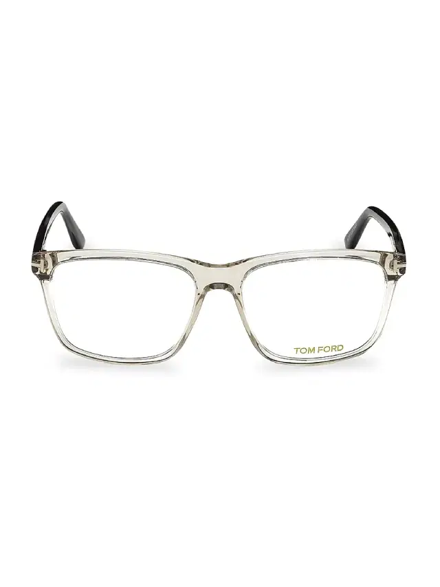Tom Ford Men's Translucent Optical Glasses - Grey