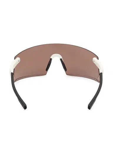 Adidas Men's Shield Sunglasses - White Brown Mirror | Thumbnail 1