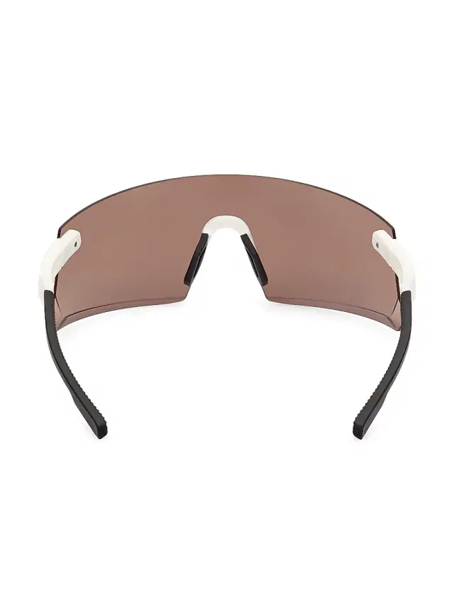Adidas Men's Shield Sunglasses - White Brown Mirror