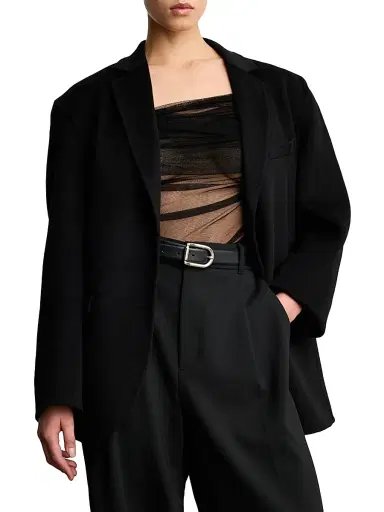 Déhanche Women's Mija Leather Belt - Black Silver - Size XL | Thumbnail 2 Déhanche Women's Mija Leather Belt - Black Silver - Size XL | Thumbnail 2
